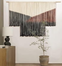 Load image into Gallery viewer, Stylish Tie-Dye Macrame Wall Hanging - Large 59''W x 35''L for Dreamy Interiors