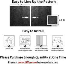 Load image into Gallery viewer, Waterproof Black Crocodile Peel &amp; Stick Wallpaper, Stylish Upgrade 15.7" x 395"