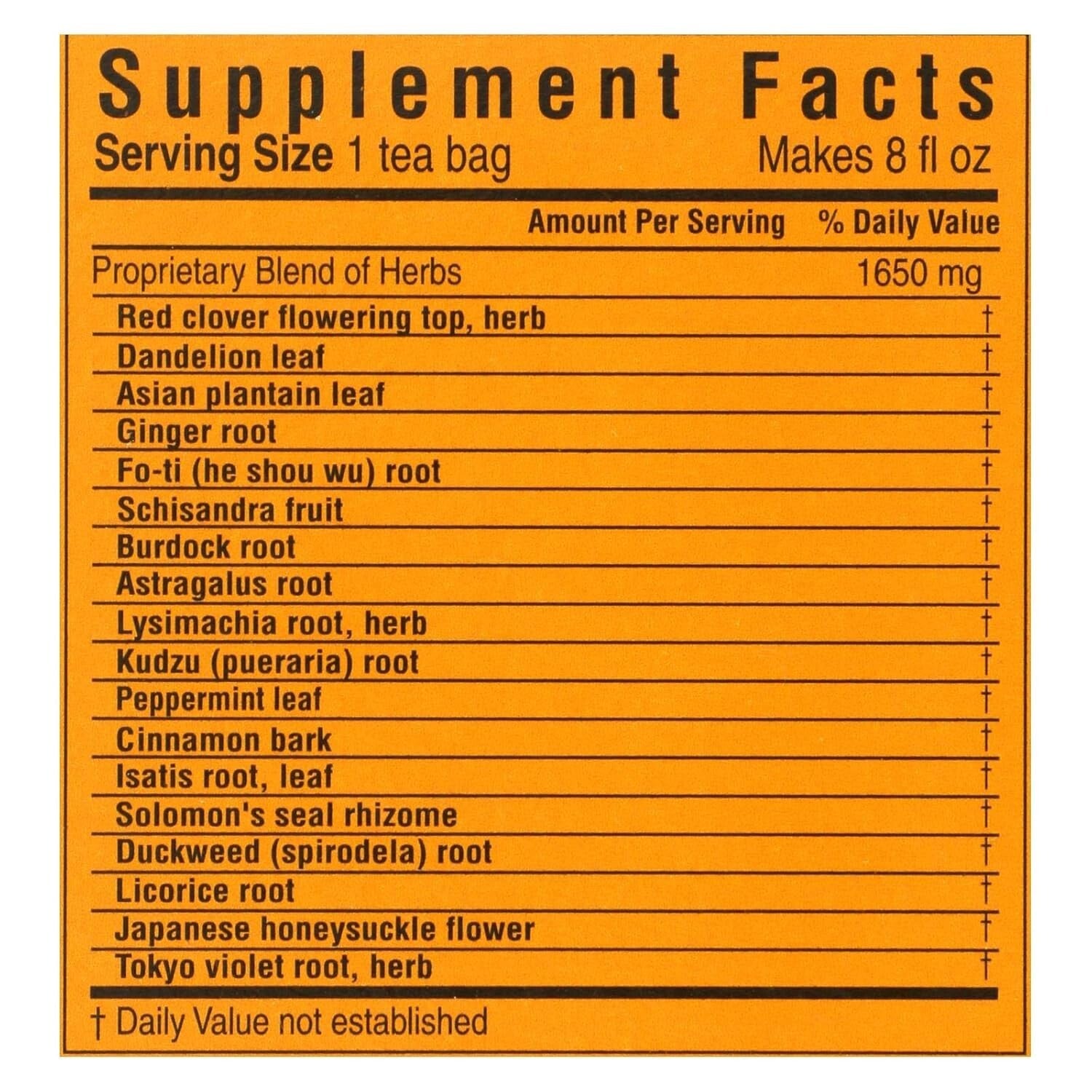 120 Count Detox Tea Bags – Herbal Blend of 20 Chinese Detox Herbs, Made in USA