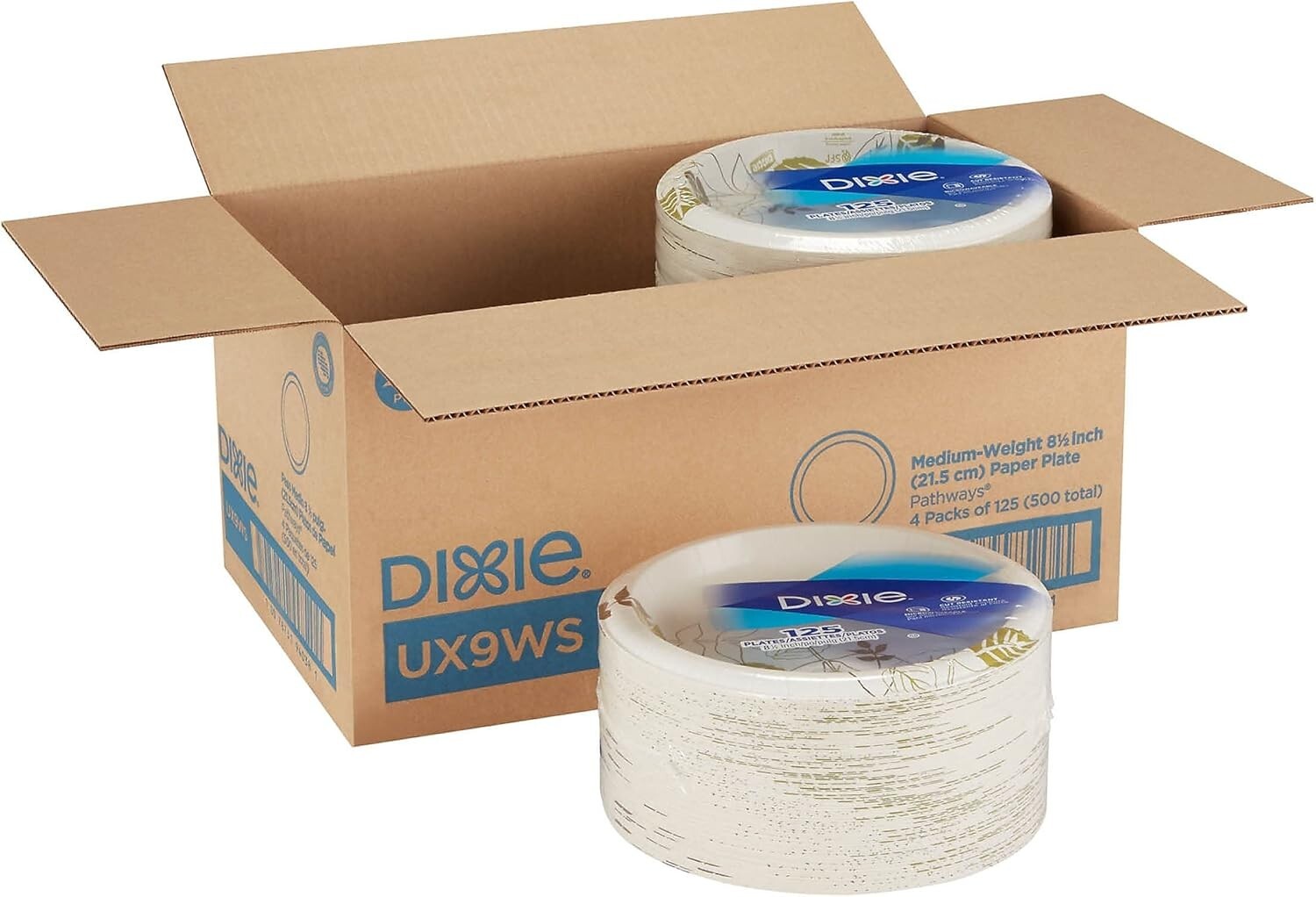 Elegant 8.5" Dixie Pathways Plates - 500 Count Medium-Weight for Any Occasion