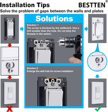 Load image into Gallery viewer, Ultra-Safe 1 Gang Screwless Wall Plates - 50 Gloss Snow White Covers, Easy Clean