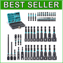 Load image into Gallery viewer, Comprehensive 54PCS Magnetic Nut Driver Set with Impact Drill Bits &amp; Storage Box