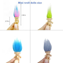 Load image into Gallery viewer, Colorful Mini Troll Dolls Collection - 100pcs PVC Cake Toppers &amp; Party Favors