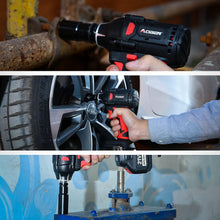 Load image into Gallery viewer, Ergonomic Cordless Impact Wrench - 400N.m Torque with 6 Sockets &amp; Tool Bag
