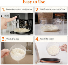Load image into Gallery viewer, BPA-Free Grain Dispenser with Push-Button Seal - Ideal for Pantry Organization