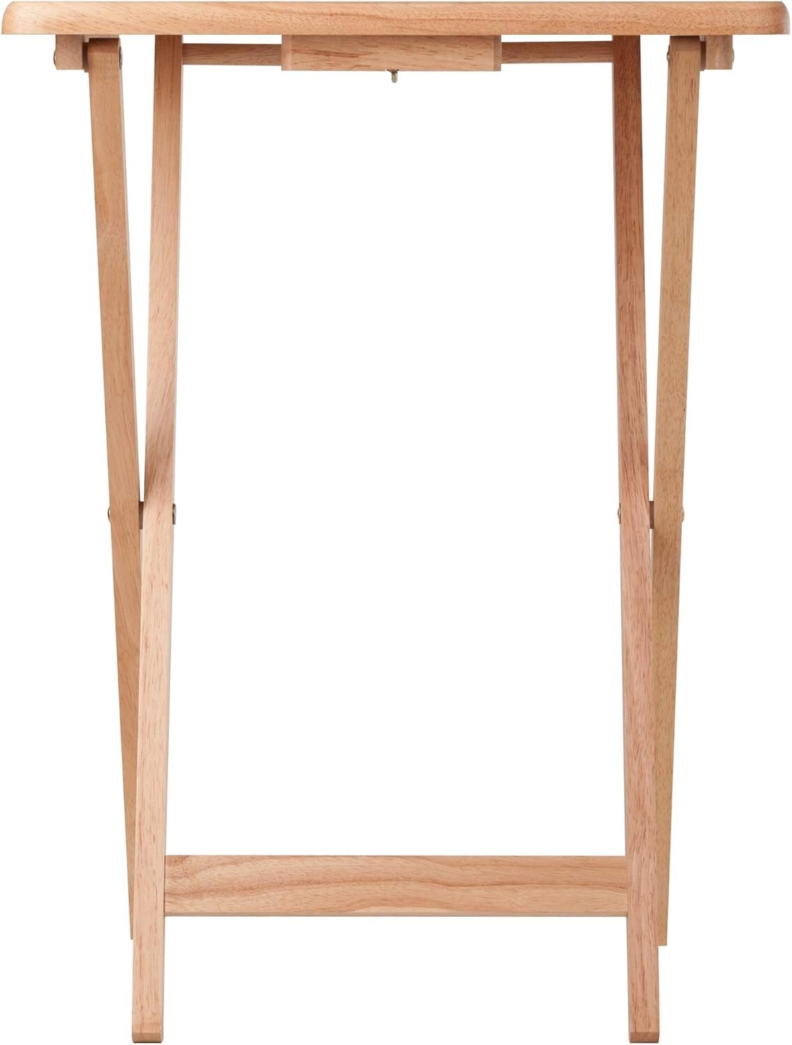 Transitional Design 2-Piece Snack Tray Table Set - Ideal for Small Spaces