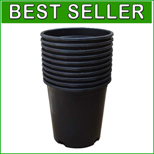 15 Gal HDPE Nursery Pots with Drainage Holes - Ideal for Hydroponics & Soil