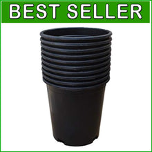 Load image into Gallery viewer, 15 Gal HDPE Nursery Pots with Drainage Holes - Ideal for Hydroponics &amp; Soil