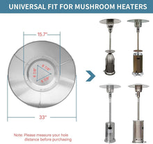 Load image into Gallery viewer, Durable Outdoor Heater Reflector Shields - 2 Universal Fit for Propane Heaters