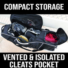 Load image into Gallery viewer, Versatile Rolling Bat Bag with Extra Pockets - Ideal for Baseball &amp; Softball