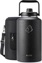 Load image into Gallery viewer, Black 2 Gallon Water Bottle - Triple Insulated &amp; Leakproof for Outdoors