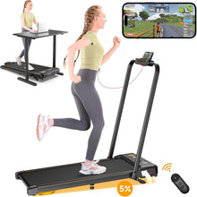 Load image into Gallery viewer, Foldable Under Desk Treadmill with Bluetooth &amp; 3-Way Control - Silent Operation