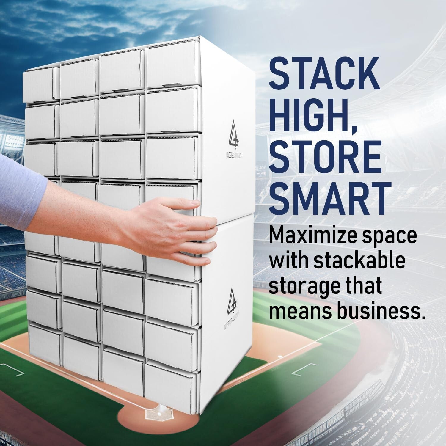 Card House Storage Boxes for Collectors – Durable, Stackable, Easy Access 12.25”