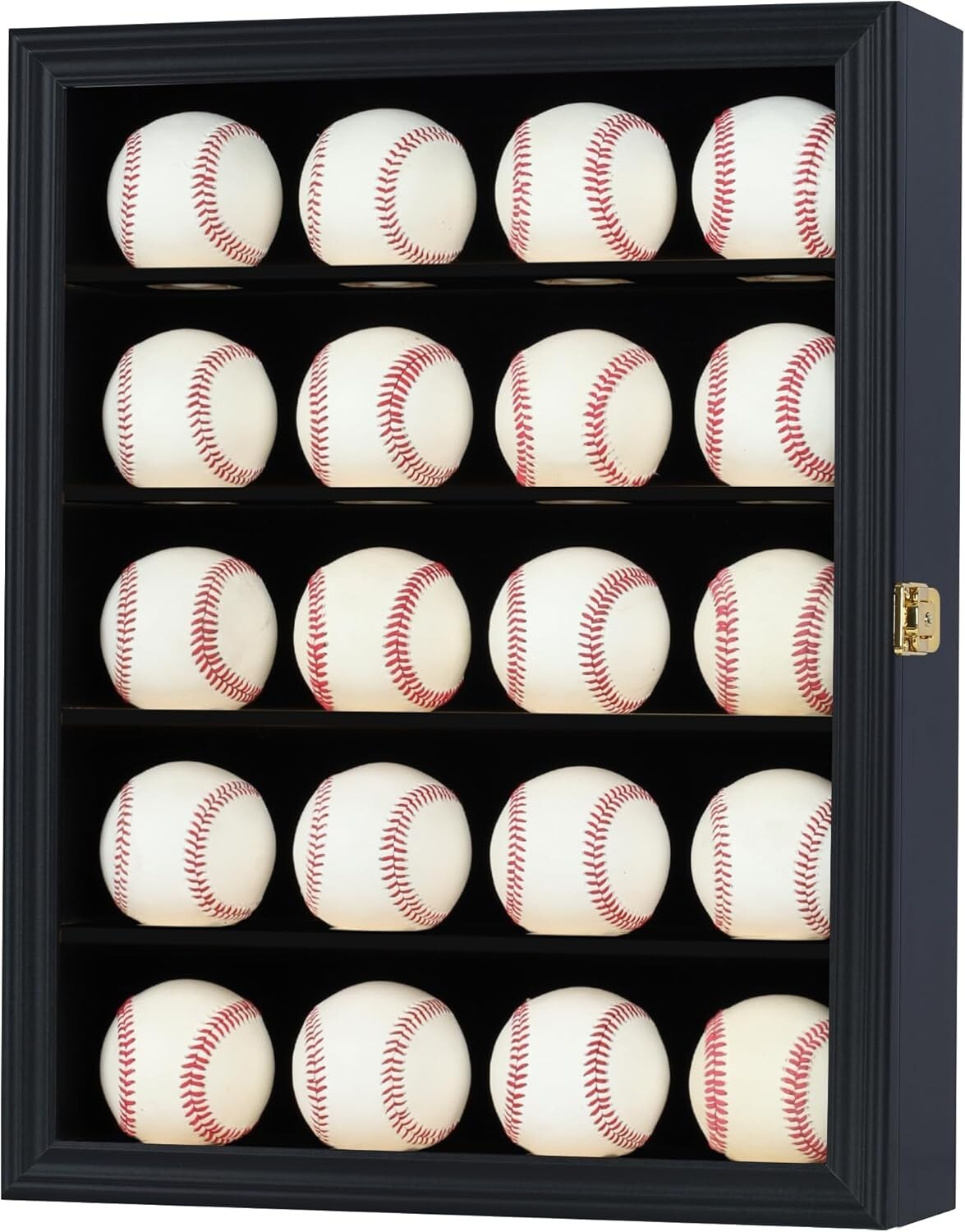 Versatile Hockey Puck and Sports Memorabilia Display Case with Locking Door