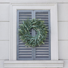 Load image into Gallery viewer, Vibrant 26-Inch Eucalyptus Wreath with White Accents for Porch and Windows
