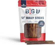 Load image into Gallery viewer, Thick &amp; Digestible 12” Bully Sticks - Grain-Free Treats for All Life Stages
