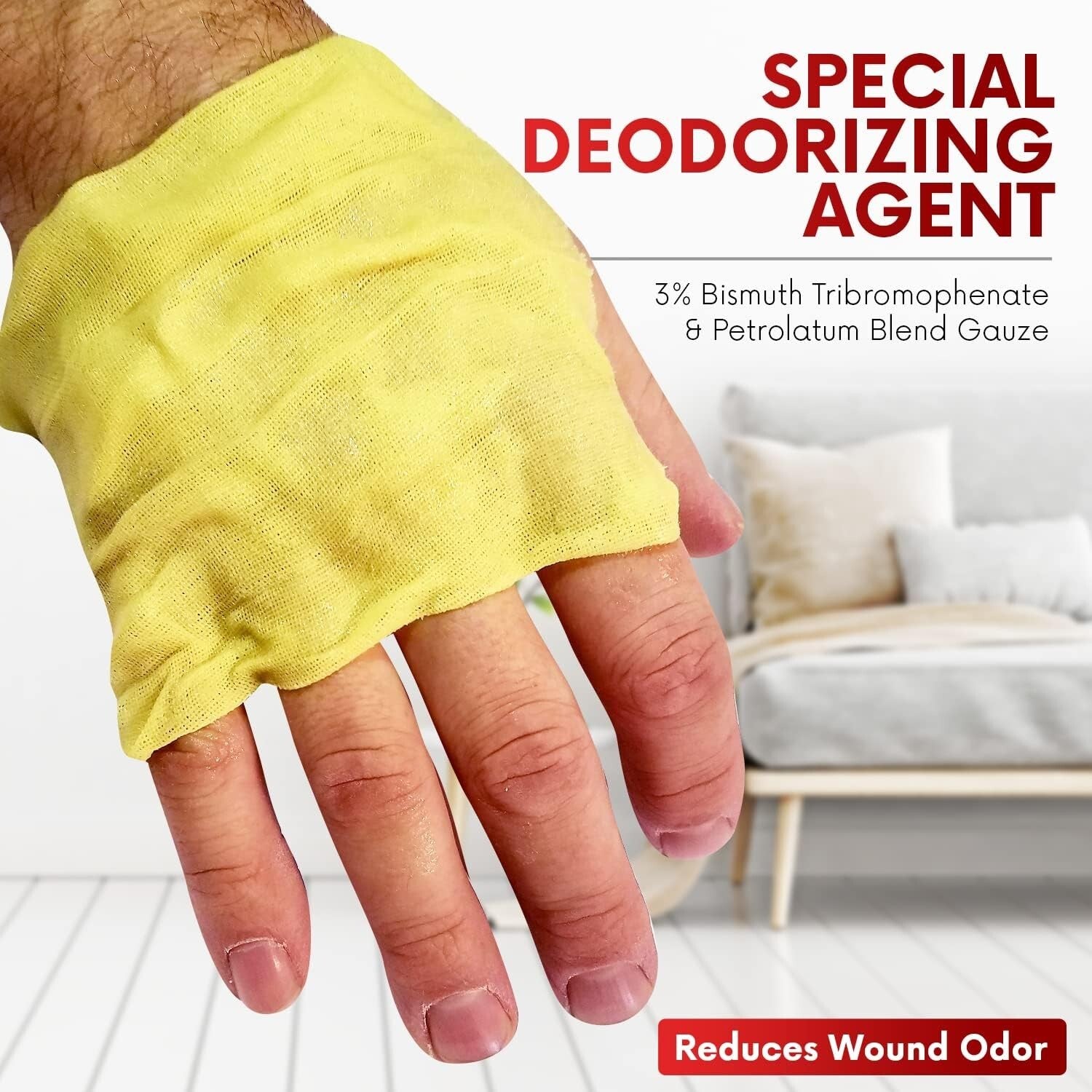 Xeroform Petrolatum Dressing 5x9 - Non-Adherent Sterile Wound Care Pads (50 ct)