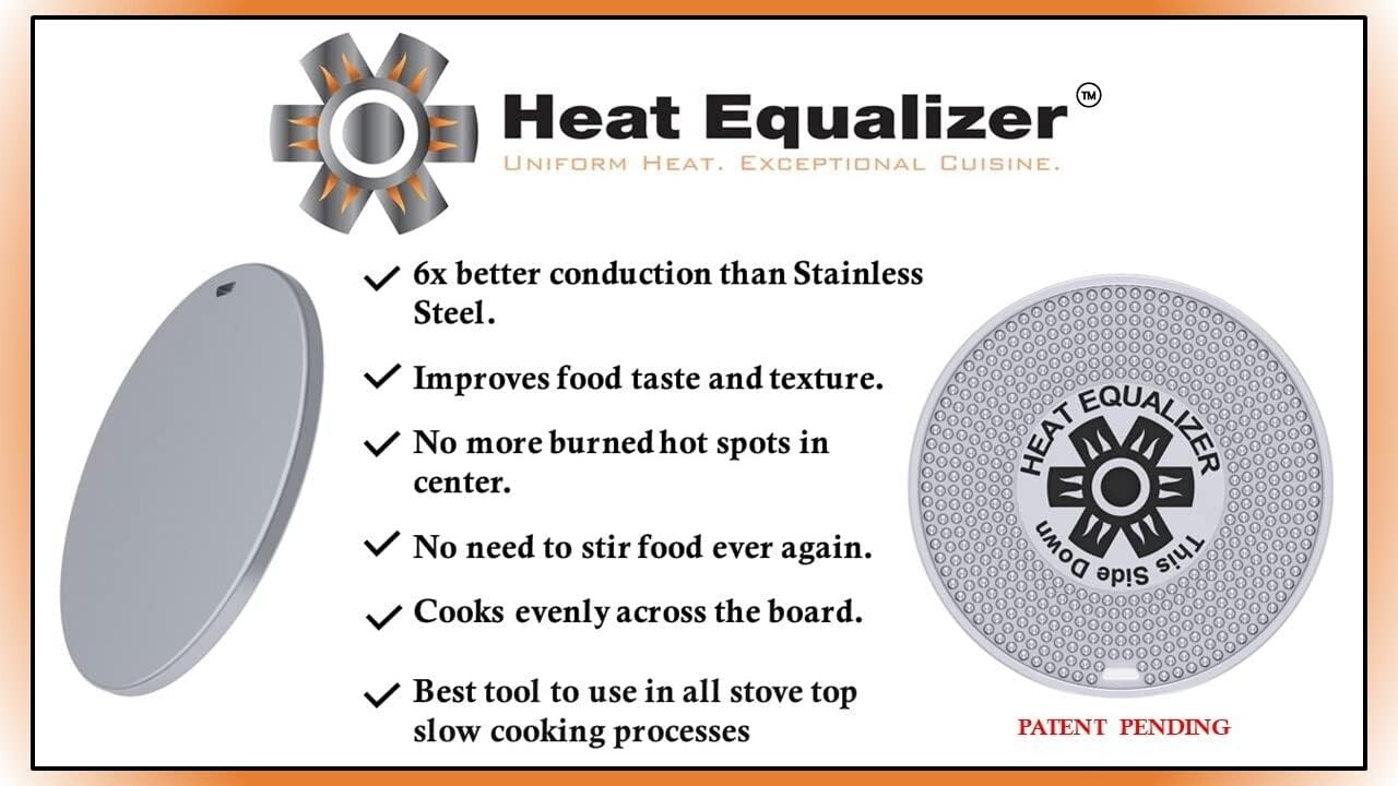 9.25-Inch High-Polish Diffuser for Gas & Electric Stoves - Energy Efficient