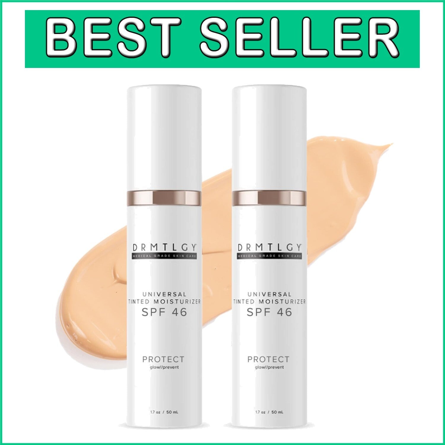 All-In-One Tinted Moisturizer with SPF 46 - Lightweight, Glow-Enhancing Formula