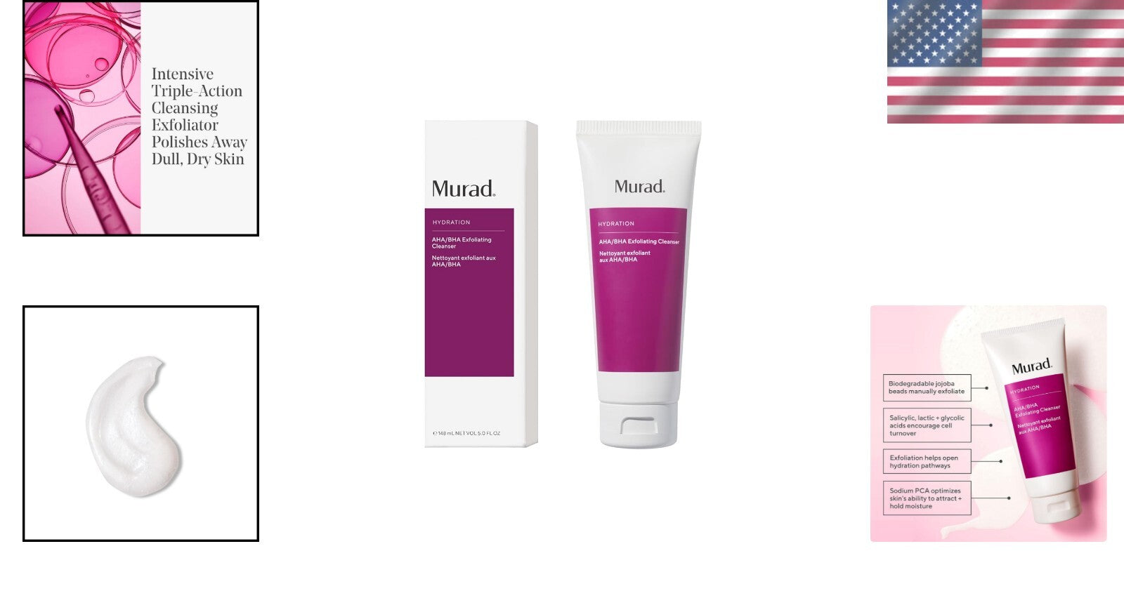 Triple-Action AHA/BHA Exfoliating Cleanser for Smoother, Radiant Skin