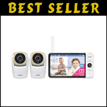 Load image into Gallery viewer, Baby Monitor with 7" Screen, Pan &amp; Tilt Cameras, 1000ft Range - Ultimate Safety
