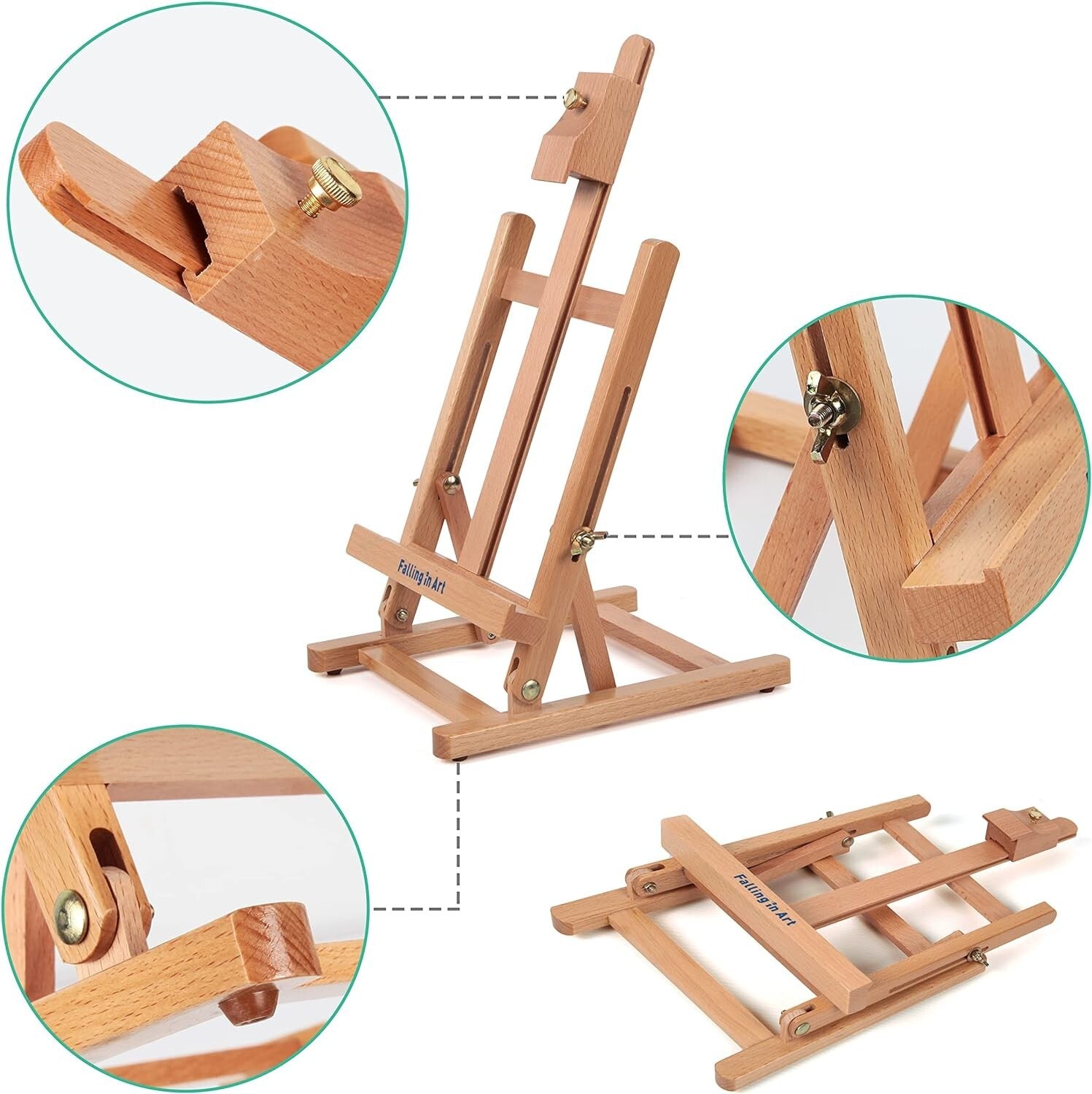 Complete Kids Painting Set with Table Easel & 43-Piece Art Supplies