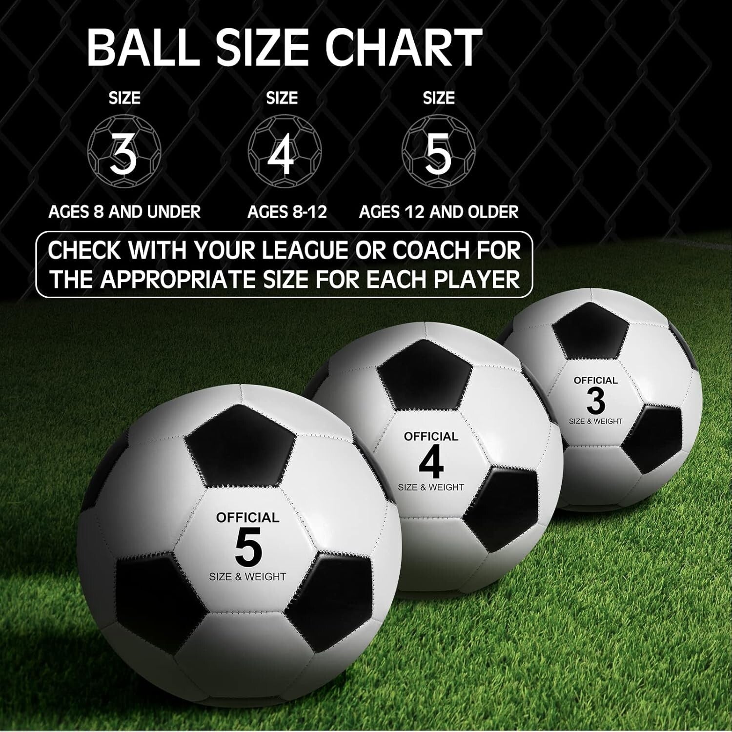 Durable Size 4 Soccer Balls with Pump - 6 Pack for Youth & Adult Leisure Games