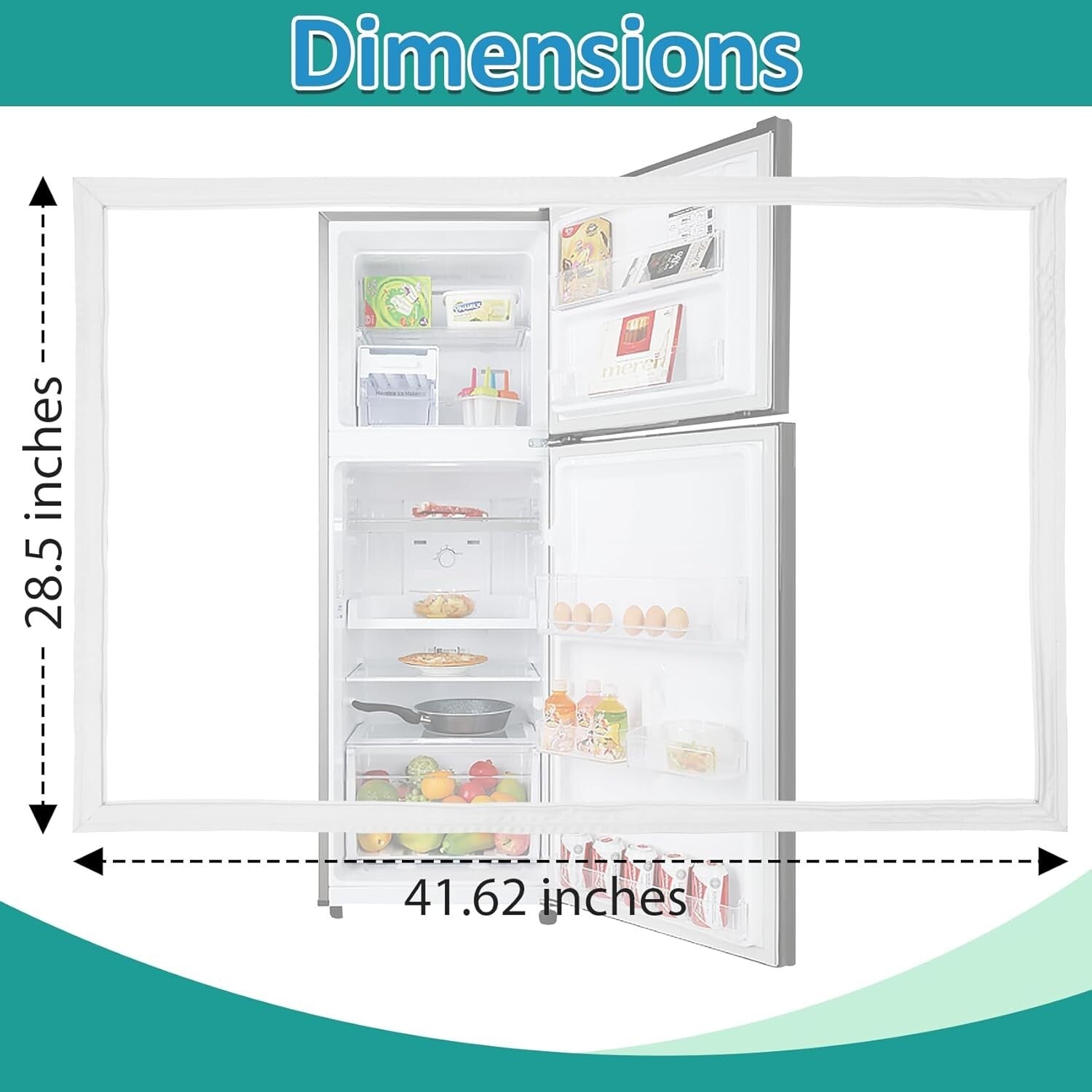 Durable Refrigerator Door Seal Replacement for Kenmore, Frigidaire, Westinghouse