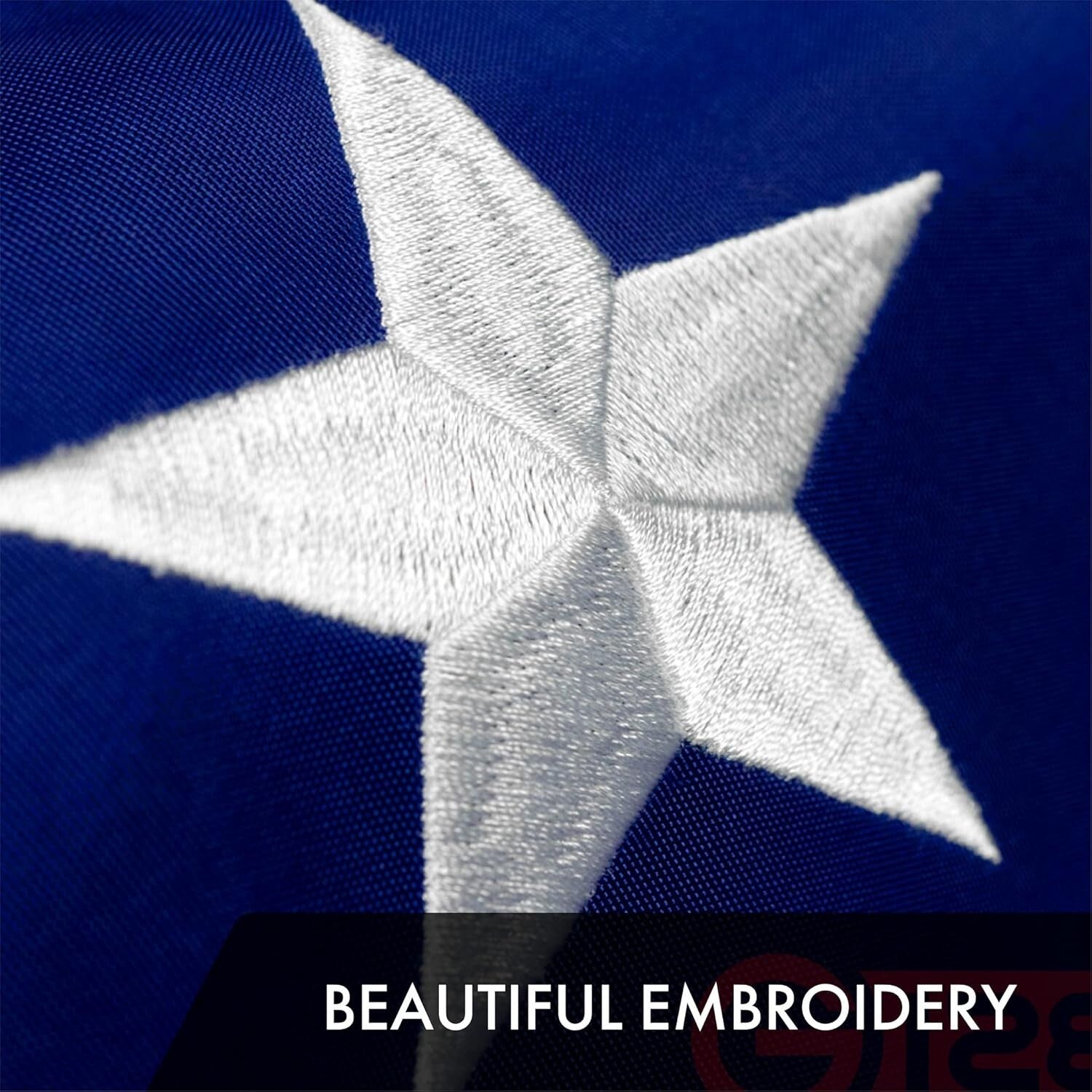 Classic 10x15 Ft American Flag - Heavy Duty Polyester with Embroidered Stars