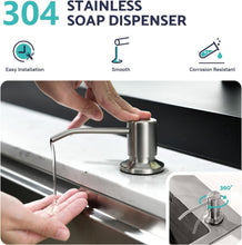 Load image into Gallery viewer, Durable Pull Down Kitchen Faucet &amp; Soap Dispenser Combo - Easy Install 304 SS