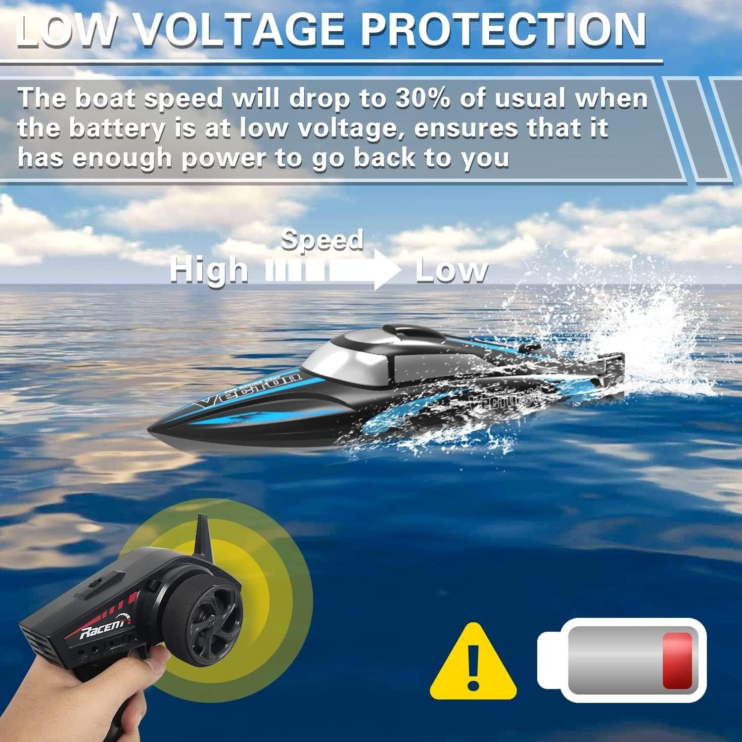 Exciting Remote Control Boat for Pools & Lakes - Supports Multiplayer Racing