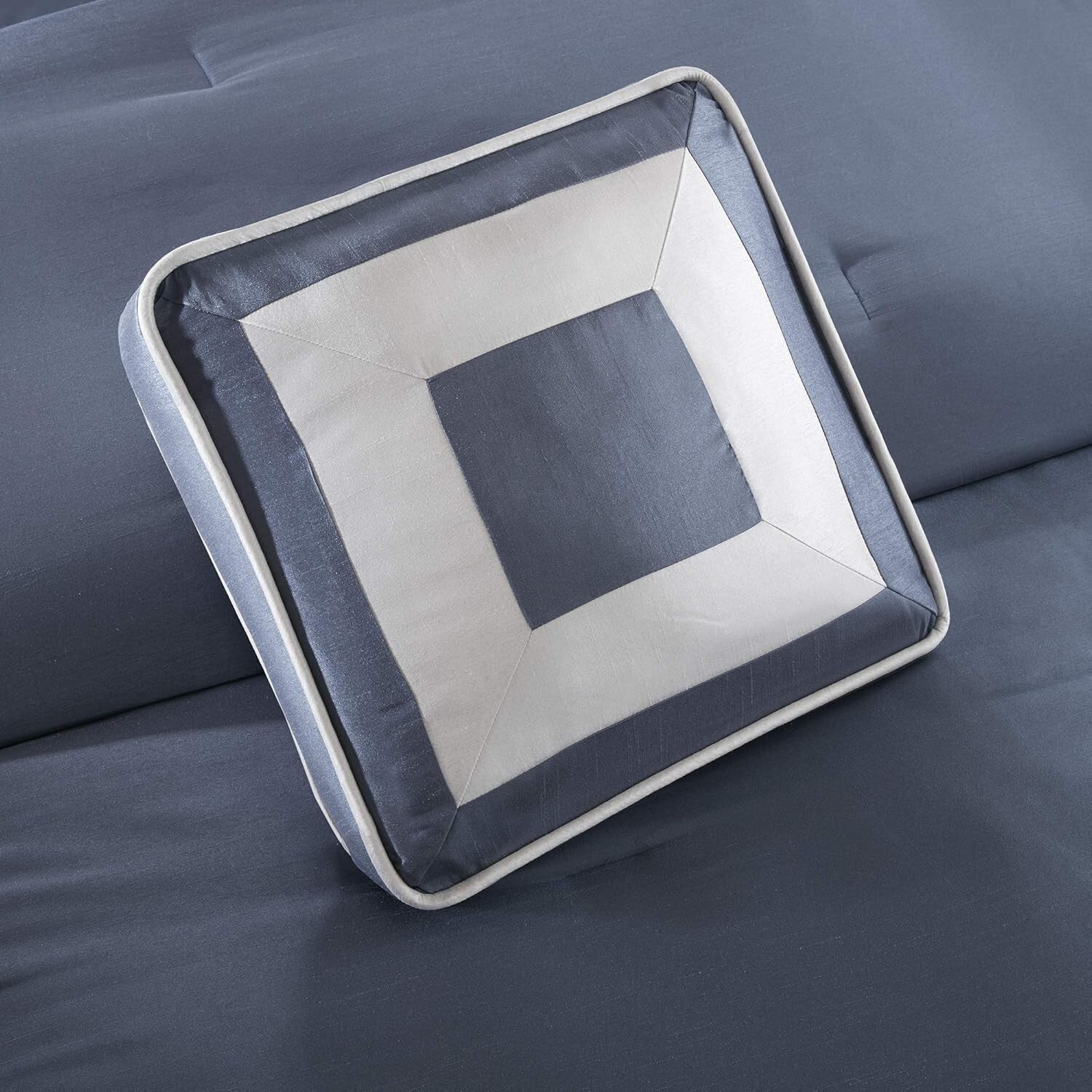 Elegant Navy King Bedding Set - 7-Piece Luxury Down Alternative Collection