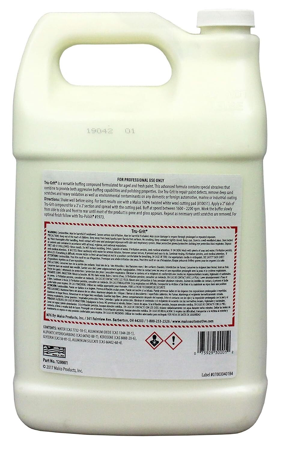 1 Gallon Tru Grit Polish - Eliminate 1000-1500 Grit Sand Scratches with Ease