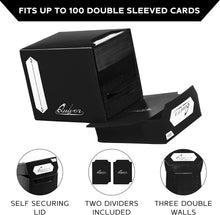 Load image into Gallery viewer, 5-Piece Trading Card Holder Set: Deck Box, Sleeves &amp; Dividers - Modern Design
