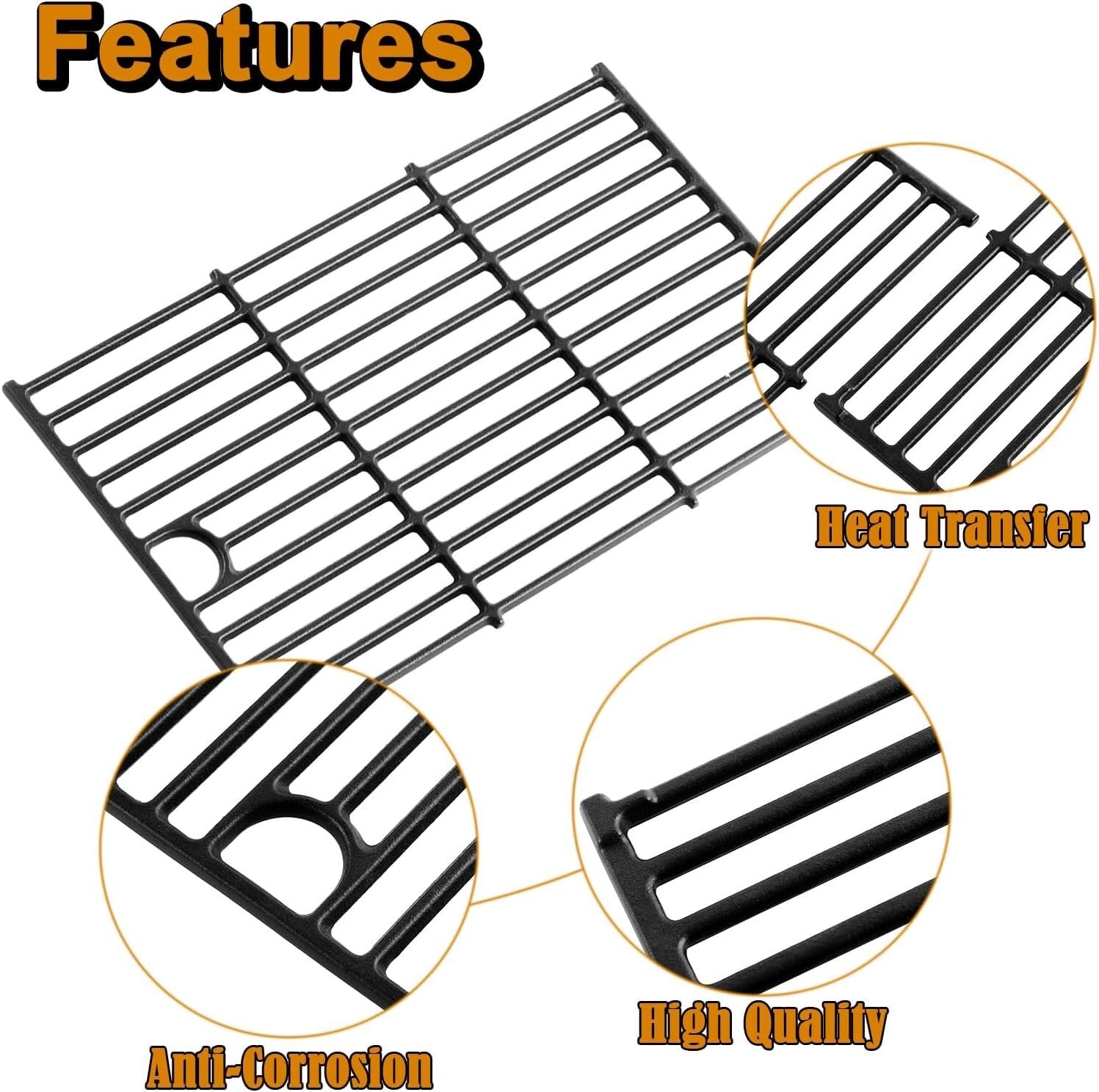 Durable Replacement Grill Grates for Charbroil Performance 5 Burner Models