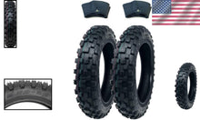 Load image into Gallery viewer, Set of 2 Knobby 2.50-10 Tires with Inner Tubes - Year-Round Off-Road Performance