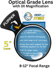 Load image into Gallery viewer, Black Flipper Aquarium Magnifier - Ideal for Fish Enthusiasts &amp; Photographers