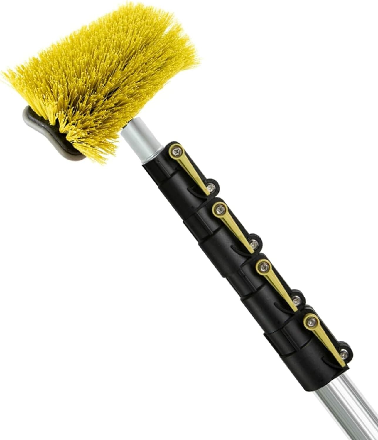 DocaPole 30 Ft Hard Bristle Brush with Rubber Bumper - Durable Extension Option
