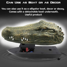 Load image into Gallery viewer, Prank Toy Alligator Head RC Boat with Rechargeable Battery - Great for Pools