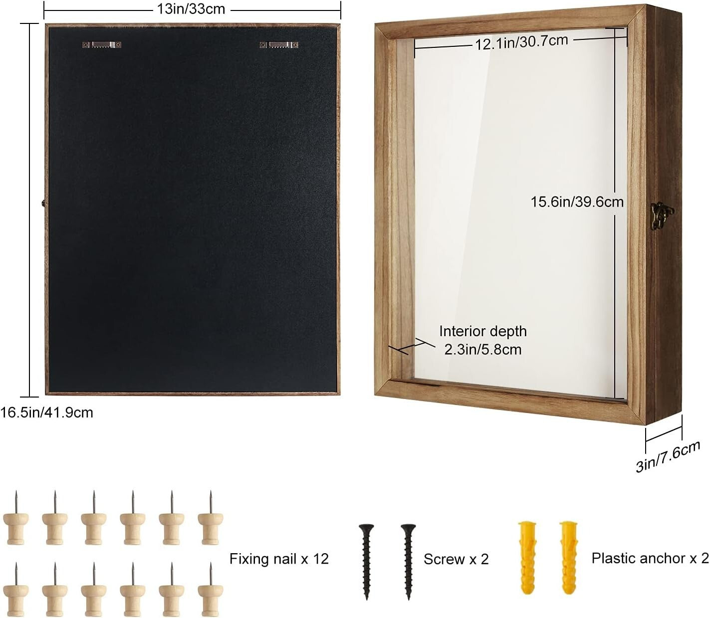 Durable 13 x 16 Shadow Box with Hinged Door - Showcase Your Treasured Keepsakes