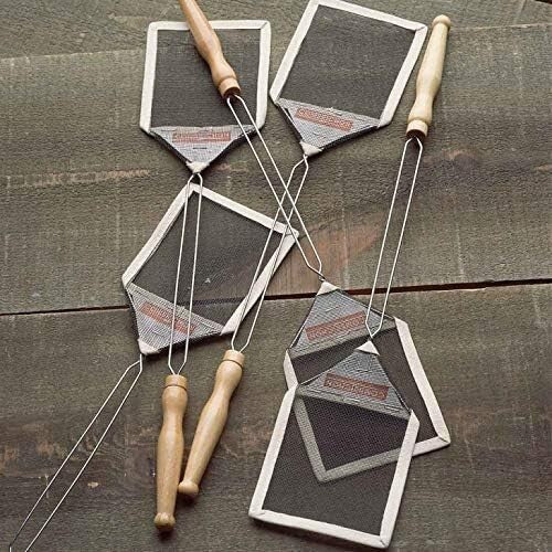 Classic Yellow Fly Swatter Set | 5 Strong Wire Frame Swatters with Wooden Grip