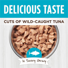 Load image into Gallery viewer, Healthy Cravings Wet Cat Food Topper - Grain-Free Tuna in Savory Gravy, 24 Packs