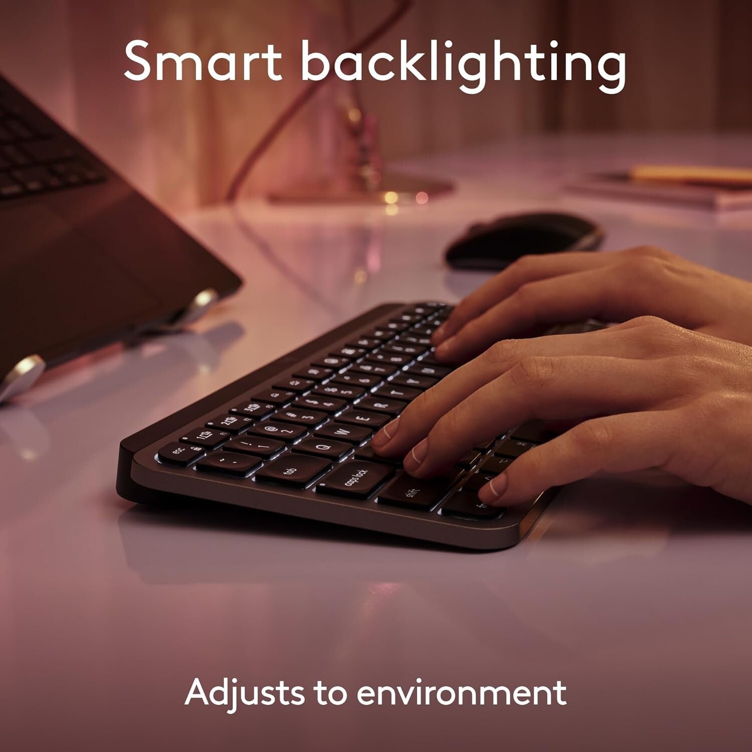 MX Keys Mini for Mac - Compact Wireless Keyboard with Backlit Keys, Space Grey