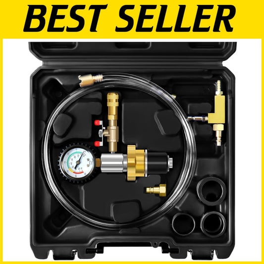 Professional Coolant Filling Tool Kit - Pneumatic System for Rapid Radiator Care