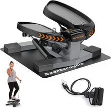Load image into Gallery viewer, Stair Exercise Machine w/ LED Monitor &amp; Hydraulic System - 330lbs Weight Limit
