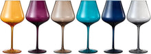 Load image into Gallery viewer, Charming Jewel Crystal Wine Glass Set of 6 - Ideal for Dinner and Gatherings