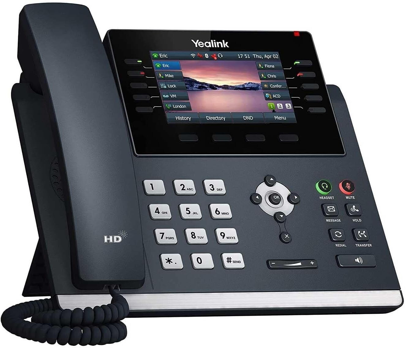 SIP-IP VoIP Phone with 16 Accounts & 4.3-Inch Color Display – Professional Tool