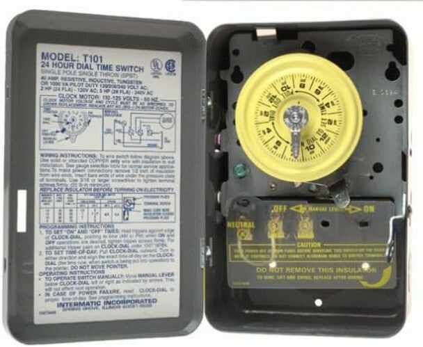 Versatile Time Switch with Manual Override - Perfect for Industrial & Home Use