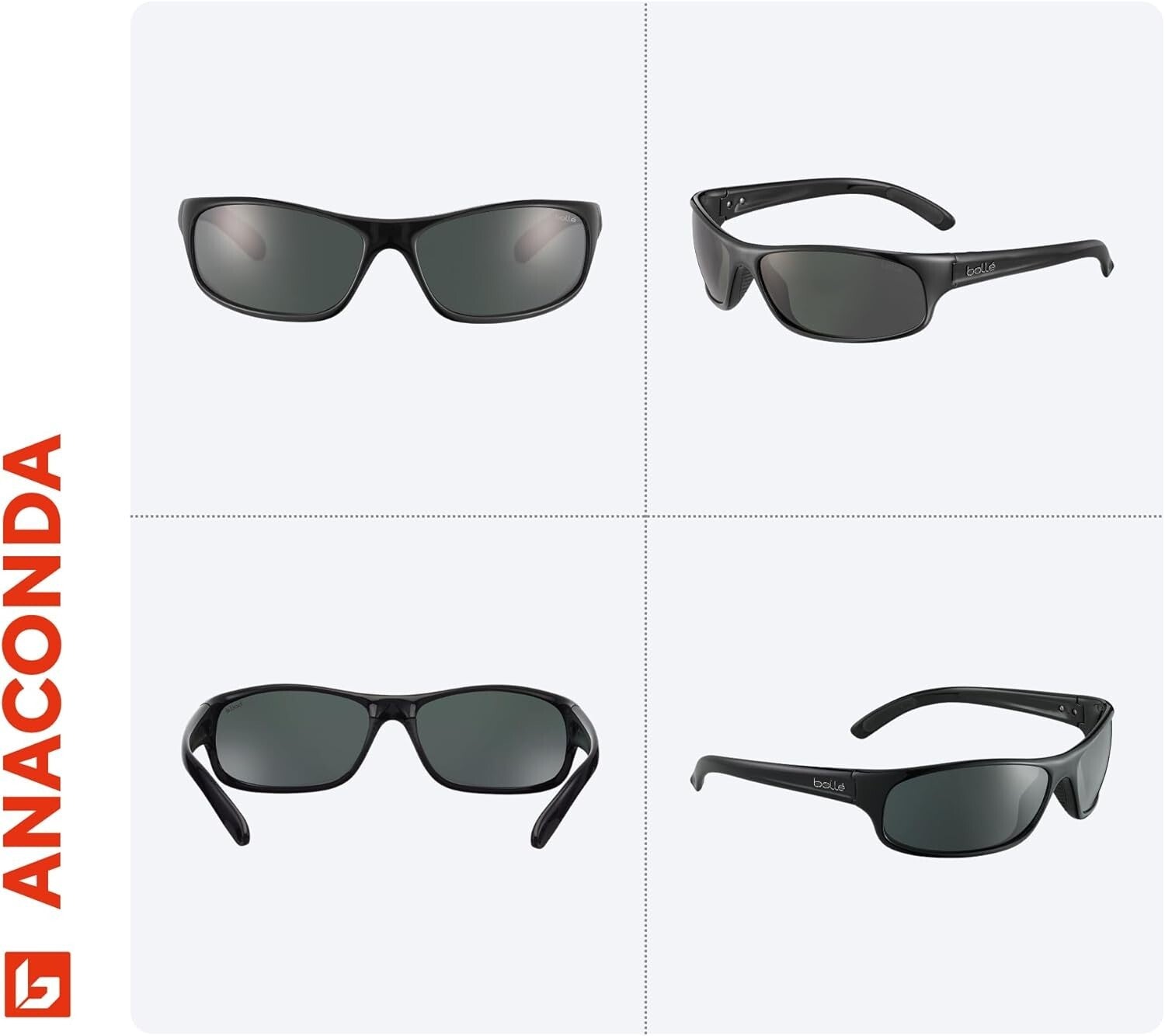 Bolle Anaconda Men's 64MM Polarized Sunglasses - Luxurious Eye Protection + Kit