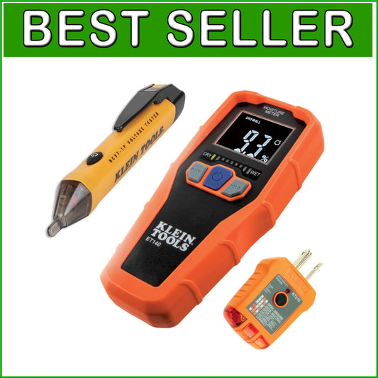 Digital Moisture Meter and Non-Contact Voltage Tester for Safe Home Inspections